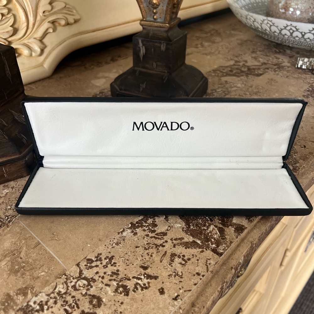 Movado Black and White Watch BOX